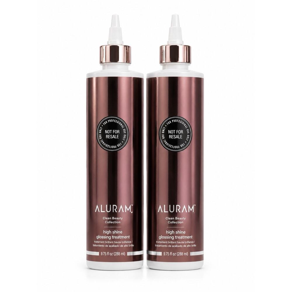 Aluram High Shine Glossing Treatment 9.75 Oz Clean Hair Shine Duo